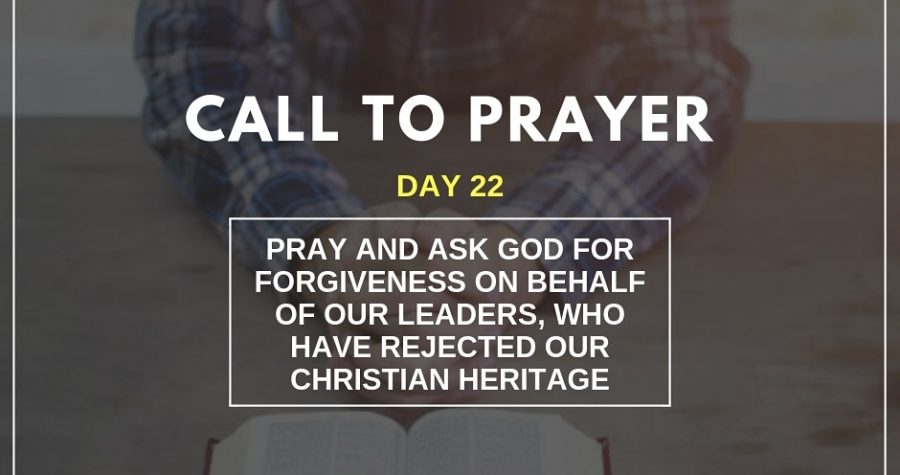 Call To Prayer – November 12, 2018
