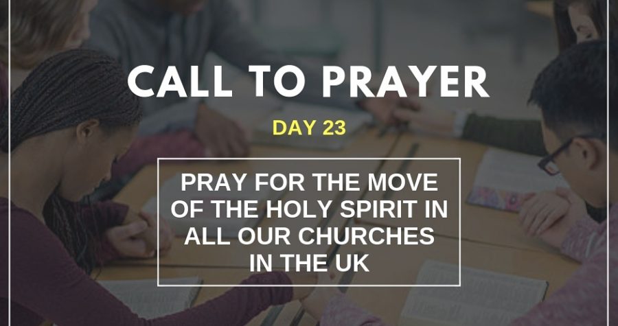 Call To Prayer – Day 23 – November 13, 2018